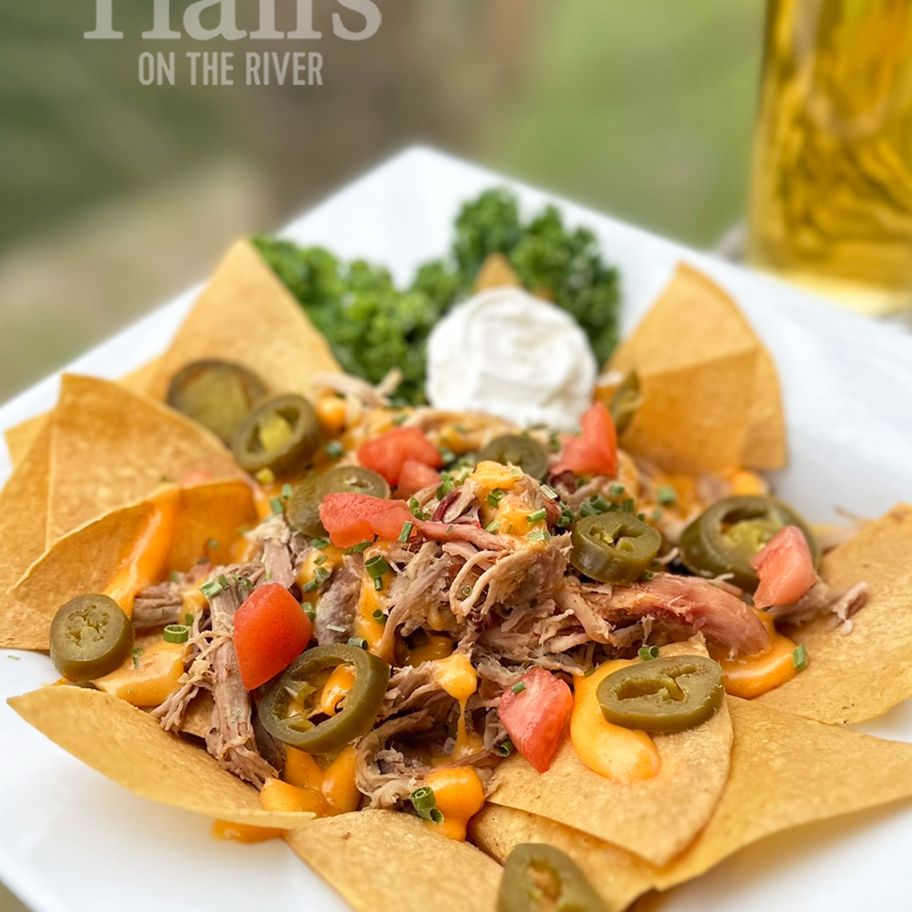 Halls Beer Cheese Nachos