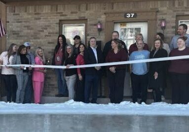 Tammy Goldy cuts the Ribbon, opening Pain to purpose LLC.