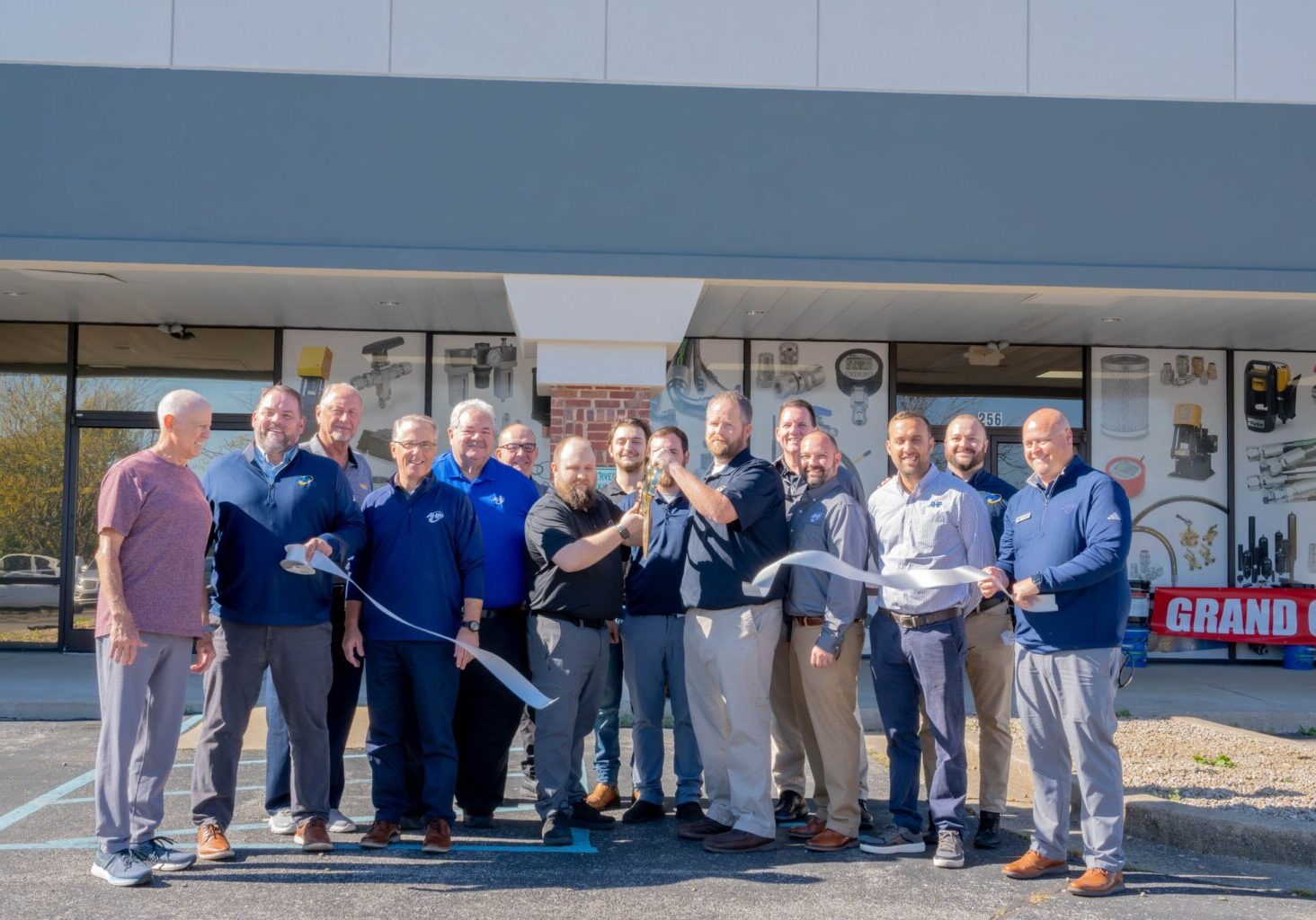 Air Hydro Power Ribbon Cutting