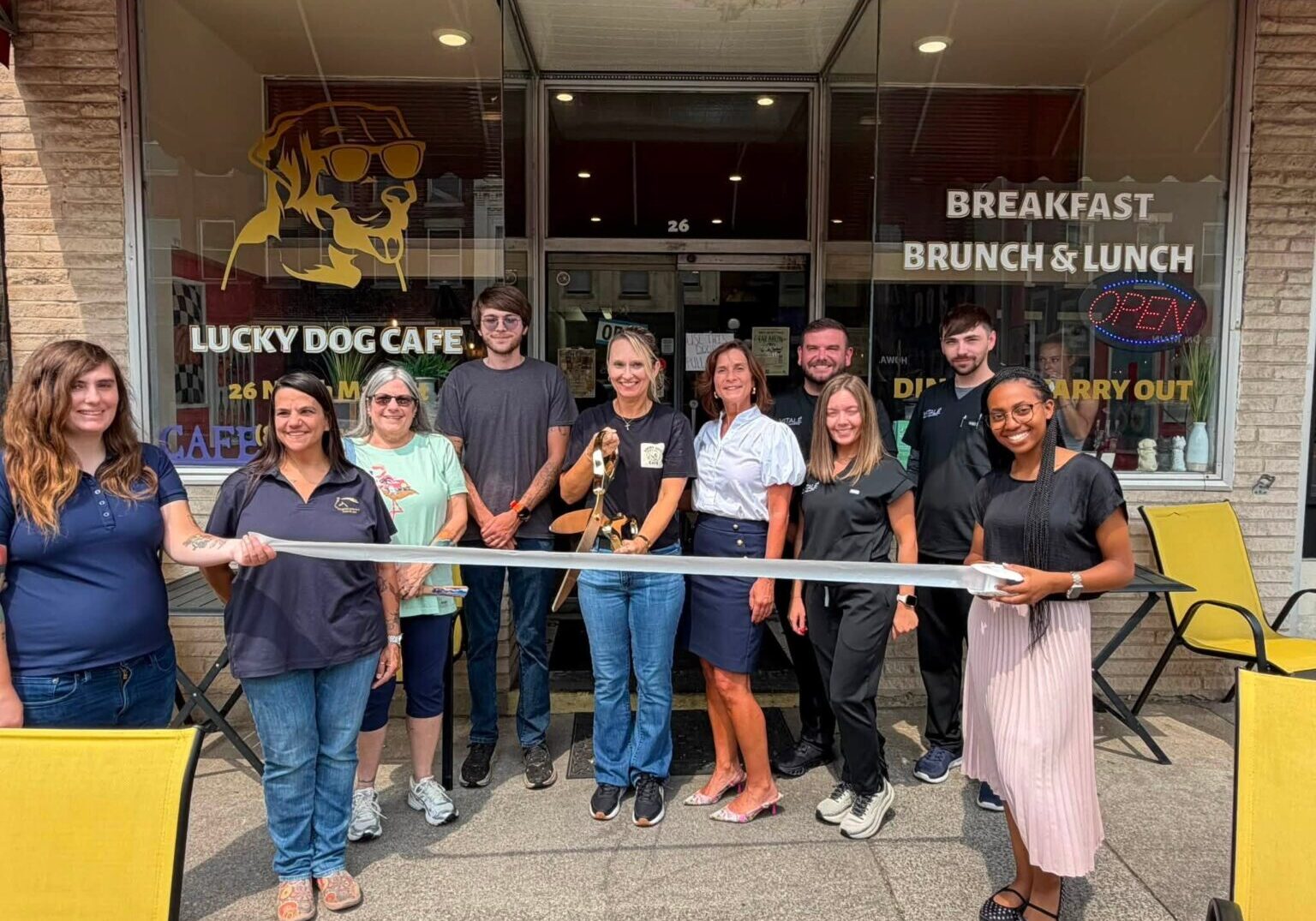 Lucky Dog Cafe Ribbon Cutting